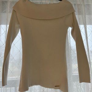 white michael kors sweater size large